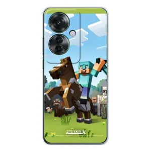 Чохли для OPPO Reno 11F (Персонажі МайнКрафт) (На коні)