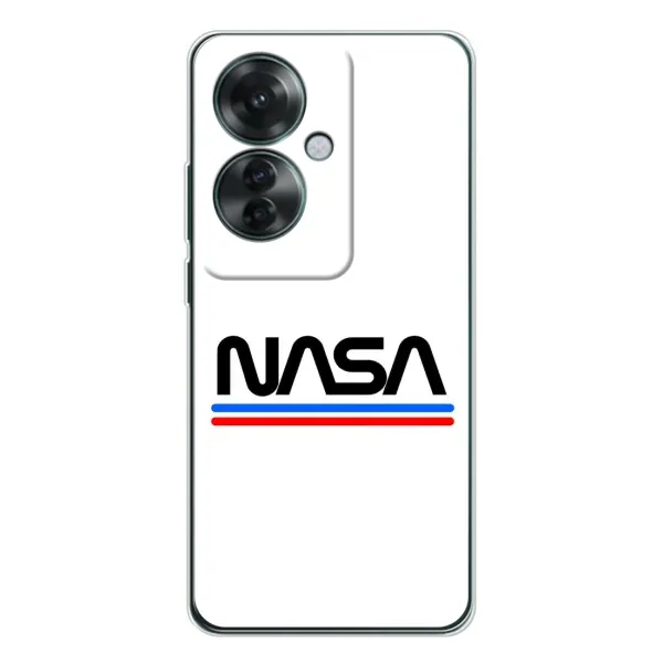 Чехол с рисунком «NASA на белом фоне» для OPPO Reno 11F Чехол с рисунком «NASA на белом фоне» для OPPO Reno 11F