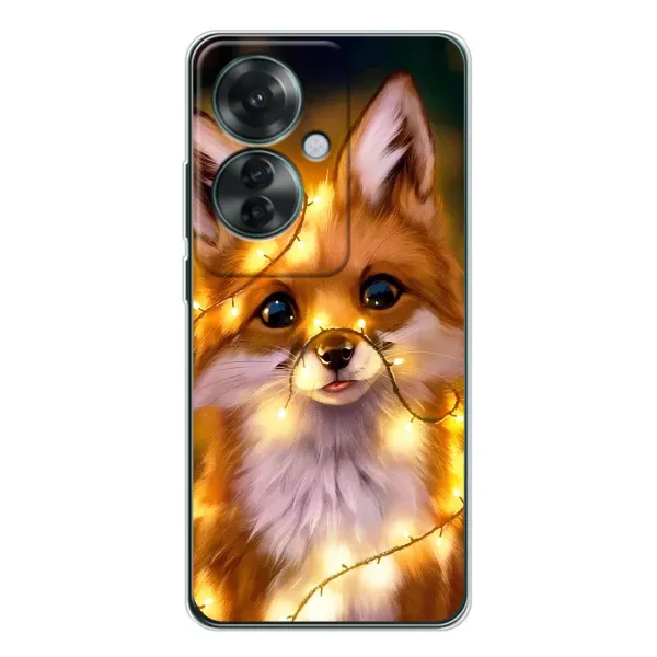 Чехол с рисунком «Новогодний лисенок» для OPPO Reno 11F Чехол с рисунком «Новогодний лисенок» для OPPO Reno 11F