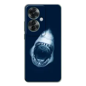 Силіконовий бампер з картинкою звірів для OPPO Reno 11F (Пащу Акули)