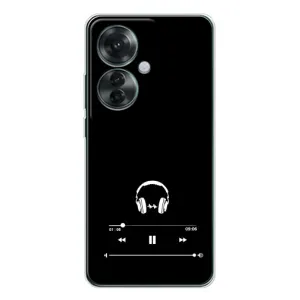 Чохол з картинками на чорному фоні для OPPO Reno 11F (Плеєр)