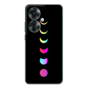 Чехол (ТПУ) с планетами на OPPO Reno 11F (Полнолуние)