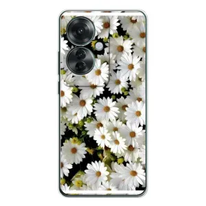 Чохол з ромашками на OPPO Reno 11F (Рамка в ромашках)