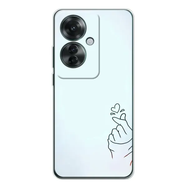 Чехол с рисунком «Сердце на голубом» для OPPO Reno 11F Чехол с рисунком «Сердце на голубом» для OPPO Reno 11F