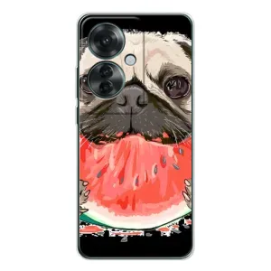 Чохол (ТПУ) Милі песики для OPPO Reno 11F (Смішний Мопс)