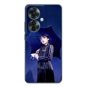 Чохол з картинкою Венсдей на OPPO Reno 11F (Венсдей з парасолькою)