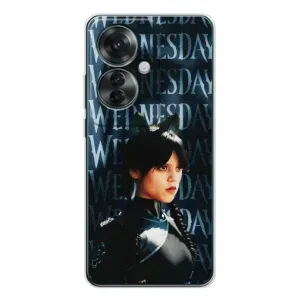 Чохол з картинкою Венсдей на OPPO Reno 11F (Вендсдей з ушками)