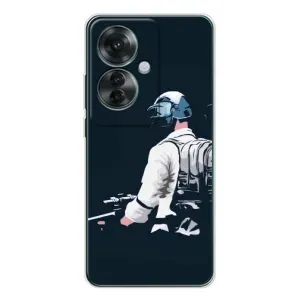 Чохол з картинкою "Герой Pubg" на OPPO Reno 11F (В екіперівці)