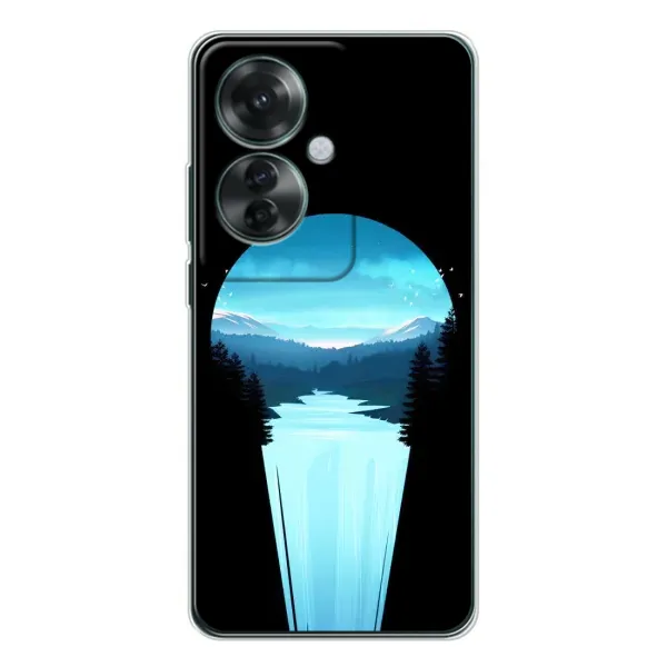 Чехол с рисунком «Синий Водопад» для OPPO Reno 11F Чехол с рисунком «Синий Водопад» для OPPO Reno 11F