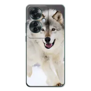 Чохол з Вовком на OPPO Reno 11F (Вовк біжить по снігу)