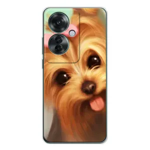 Чохол (ТПУ) Милі песики для OPPO Reno 11F (Йоркширський тер'єр)