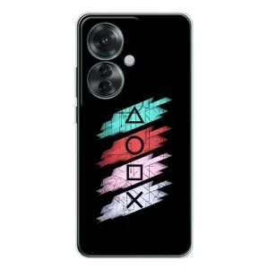 Чехол с рисунком «Значки Sony» для OPPO Reno 11F