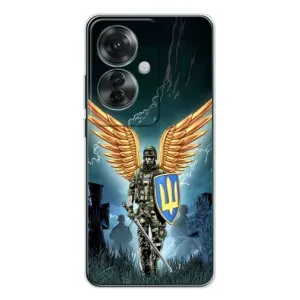 Патриотический Чехол для OPPO Reno 11F (ЗСУ з крильями)