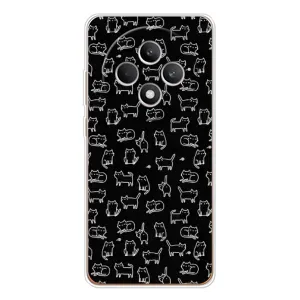 Чехол на тематику: Коты для OPPO Reno 12 F (Котики на черном)