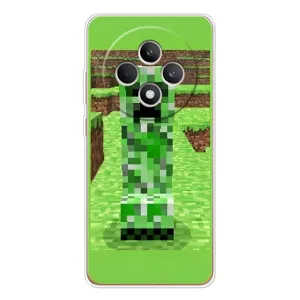 Чехлы для OPPO Reno 12 F (Персонажи Майн Крафт) (Крипер 2)