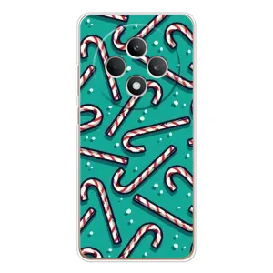 Силиконовый бампер на рождество для OPPO Reno 12 F (Леденцы)