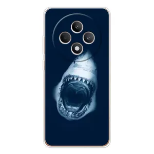 Силиконовый бампер с картинкой животных для OPPO Reno 12 F (Пасть Акулы)