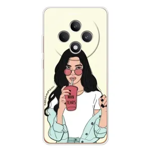 Силіконовый Чохол на OPPO Reno 12 F з картинкой Модных девушек (З напоєм)