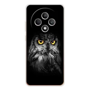 Чехлы с принтом СОВЫ для OPPO Reno 12 F (Сова на чёрном)