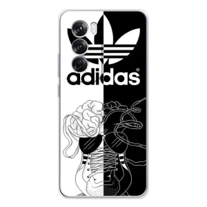 Чехол в стиле "Адидас" для Оппо Рено 12 Про (Adidas шнурки)