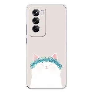 Чохол на тематику: Коти для OPPO Reno 12 Pro (Білий котик)