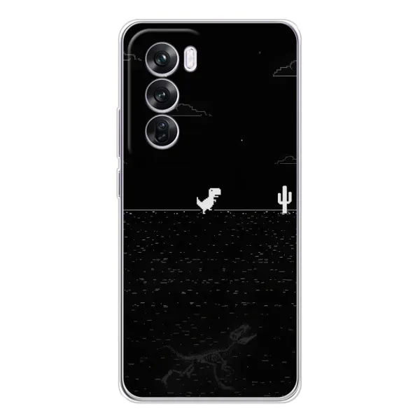 Чехол с рисунком «Динозаврик» для OPPO Reno 12 Pro Чехол с рисунком «Динозаврик» для OPPO Reno 12 Pro