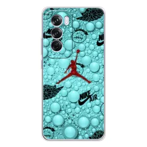 Силиконовый Чехол Nike Air Jordan на Оппо Рено 12 Про (Джордан Найк)