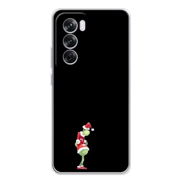 Чехол с рисунком «Гринч на чорном» для OPPO Reno 12 Pro Чехол с рисунком «Гринч на чорном» для OPPO Reno 12 Pro