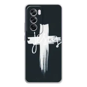 Чехлы для Оппо Рено 12 Про (Крест Иисуса) (Jesus)