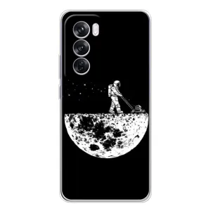 Силіконовый Чохол з принтом "Космонавти" на OPPO Reno 12 Pro (Космонавт)