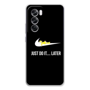 Силиконовый Чехол на OPPO Reno 12 Pro с картинкой Nike (Later)