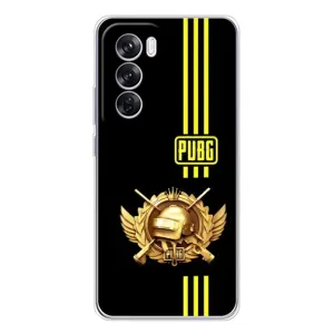 Чохол (TPU) з картинкою "Лого Пабг" на Оппо Рено 12 Про (Логотип PUPG)