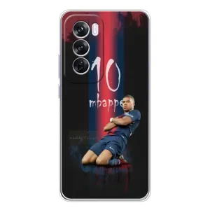 Чехол (TPU) с Футболистом на OPPO Reno 12 Pro (MBAPPE 10)