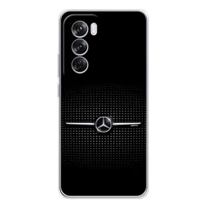 Силиконовый бампер с картинкой машины на OPPO Reno 12 Pro (Mercedes)