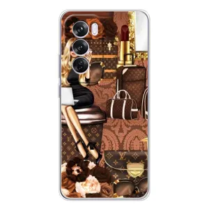 Чехол Стиль Louis Vuitton на OPPO Reno 12 Pro (Мода Луи Виттон)