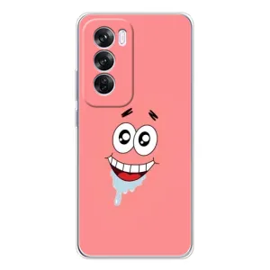 Чехлы с Патриком на OPPO Reno 12 Pro (Мордочка Патрика)