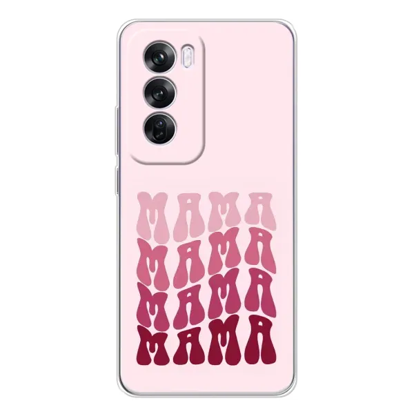 Чехол с рисунком «Надпись мама» для OPPO Reno 12 Pro Чехол с рисунком «Надпись мама» для OPPO Reno 12 Pro