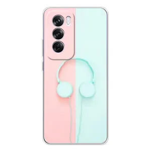Девчачий Чехол для OPPO Reno 12 Pro (Наушники)