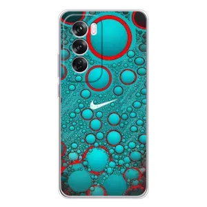 Силиконовый Чехол на OPPO Reno 12 Pro с картинкой Nike (Найк зеленый)