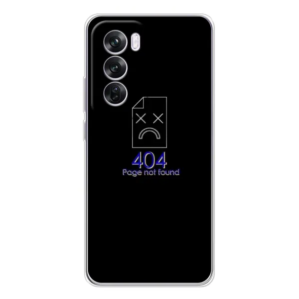 Чехол с рисунком «Ошибка 404» для OPPO Reno 12 Pro Чехол с рисунком «Ошибка 404» для OPPO Reno 12 Pro