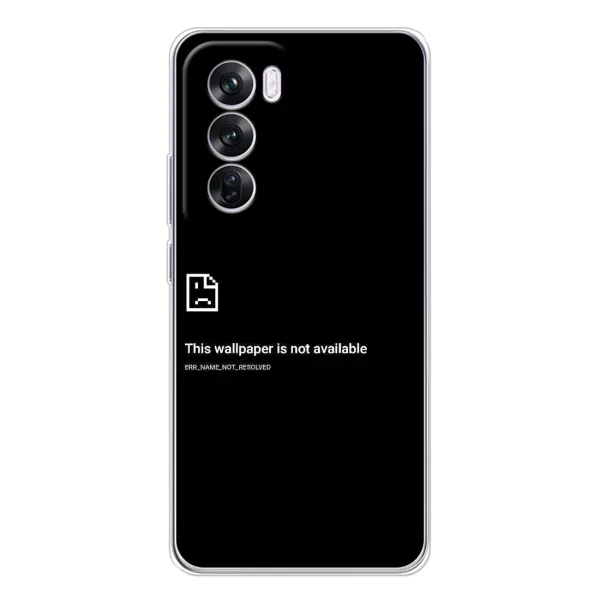 Чехол с рисунком «Ошибка» для OPPO Reno 12 Pro Чехол с рисунком «Ошибка» для OPPO Reno 12 Pro