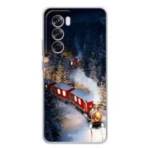 Силіконовий бампер на різдво для OPPO Reno 12 Pro (Потяг)