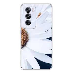 Чехол с ромашками на OPPO Reno 12 Pro (Пол ромашки)