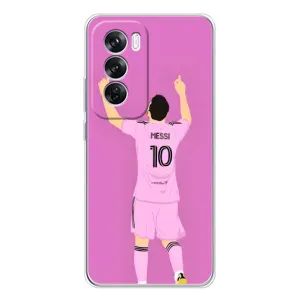 Чехлы Лео Месси в Майами на OPPO Reno 12 Pro (Празднование Месси)