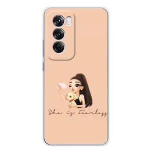 Силіконовый Чохол на OPPO Reno 12 Pro з картинкой Модных девушек (З собакою)