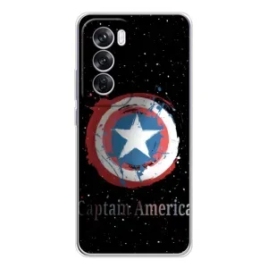 Чохол с Щітом Капітана Америки на OPPO Reno 12 Pro (Щит Капітана)