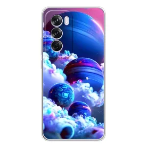 Чохли КОСМОС на OPPO Reno 12 Pro (Сині планети)