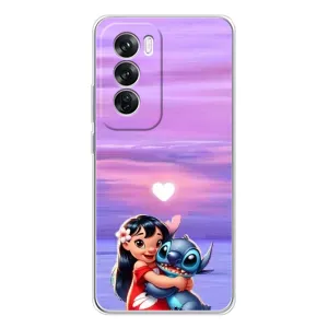 Чехол с рисунком Стич для OPPO Reno 12 Pro (Стич и Лило)