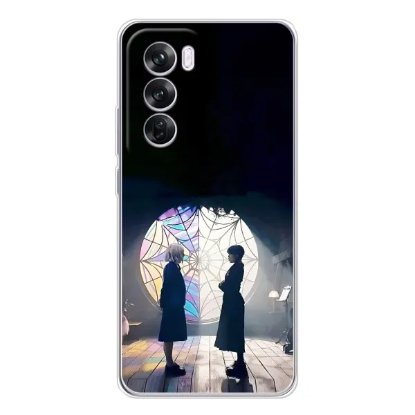 Чехол с рисунком «Уэнсдей и Энди» для OPPO Reno 12 Pro Чехол с рисунком «Уэнсдей и Энди» для OPPO Reno 12 Pro