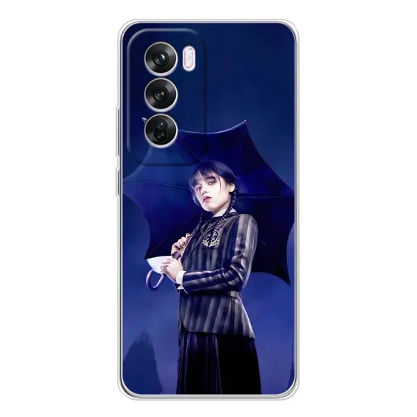 Чехол с рисунком «Уэнсдей с зонтом» для OPPO Reno 12 Pro Чехол с рисунком «Уэнсдей с зонтом» для OPPO Reno 12 Pro